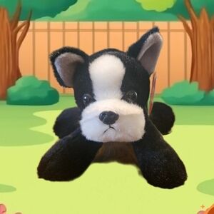 Adorable Boston Terrier Plush.